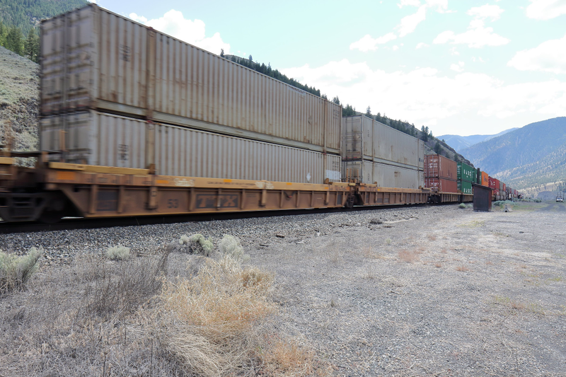 ...plus, I have to cross the tracks for one last time just ahead, so might as well wait here for the train to finish passing.